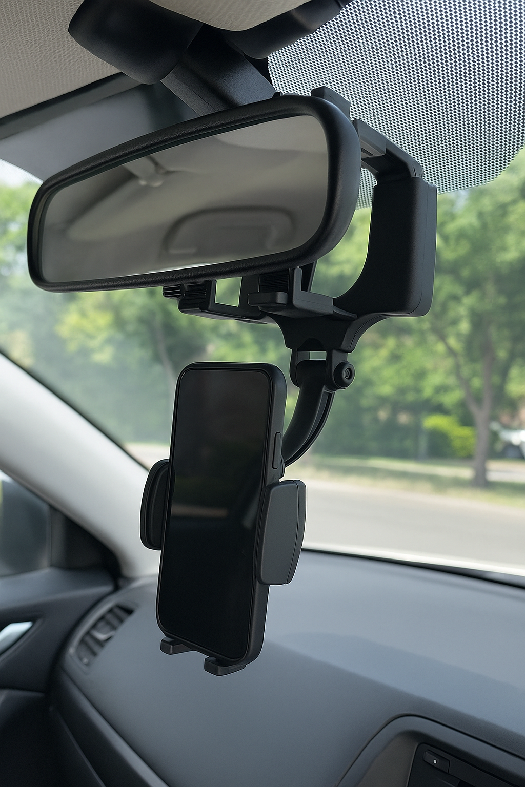 SOPORTE D/CELULAR EN ESPEJO RETROVISOR P/AUTO - Image 5